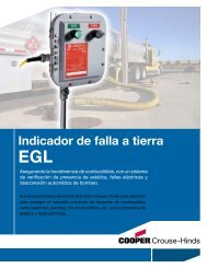 Indicador de falla a tierra EGL - Cooper Crouse-Hinds