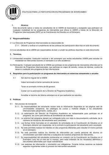 Políticas de Postulación.pdf - Universidad de Monterrey