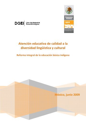 Atención educativa de calidad a la diversidad lingüística y cultural