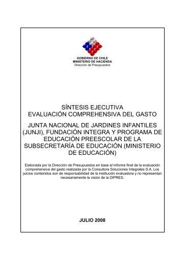 (Subsecretaría de Educación), Junta Nacional de Jardines Infantiles