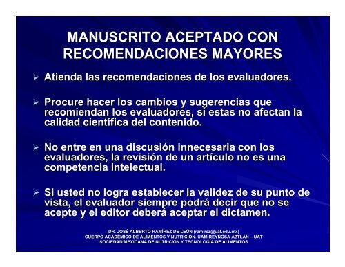 consideraciones finales para escribir un artículo científico