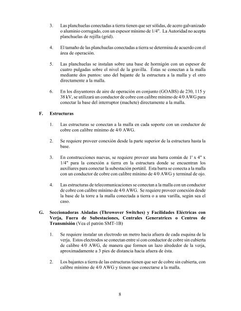 Manual para el Diseño de Mallas Conectadas a Tierra para ...