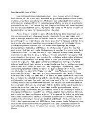 Read the rest of Sam Harrod's Story - Eureka College