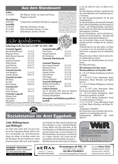 Nr. 12 · Dezember 2007 · 35. Jahrgang ... - Amt Eggebek