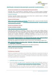Identificação e obtenção da documentação a apresentar no país de ...
