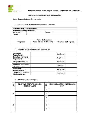 INSTITUTO FEDERAL DE EDUCAÇÃO, CIÊNCIA E ... - Ifam