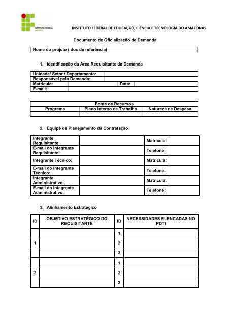 INSTITUTO FEDERAL DE EDUCAÇÃO, CIÊNCIA E ... - Ifam