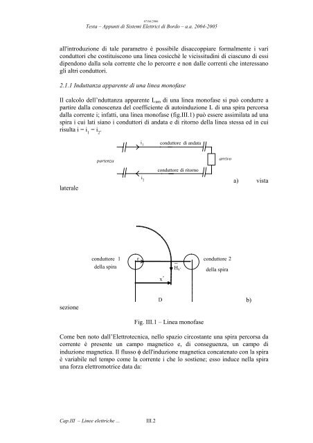 Capitolo Terzo - Linee elettriche: le costanti primarie