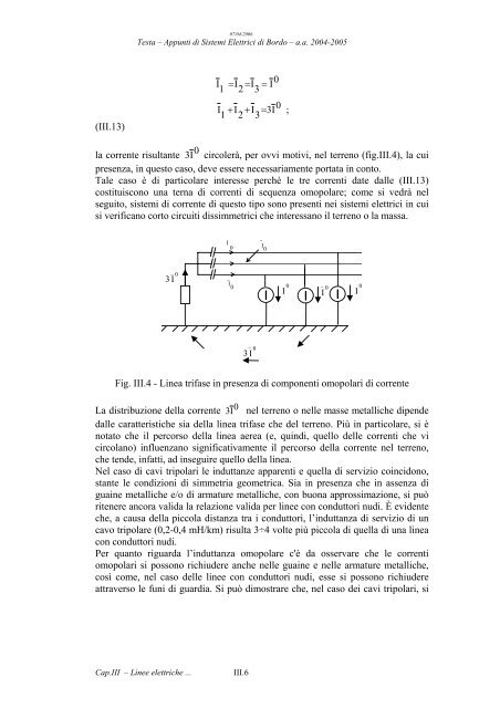 Capitolo Terzo - Linee elettriche: le costanti primarie