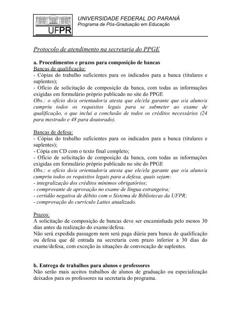 Secretaria - Solicitação de Documentos