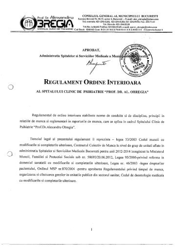 descarca ROI - Spitalul Clinic de Psihiatrie Alexandru Obregia