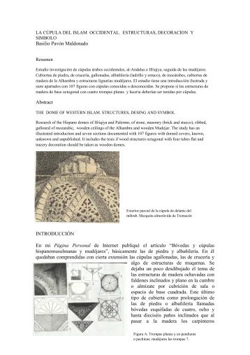 Bóvedas y cúpulas - Basilio Pavón Maldonado