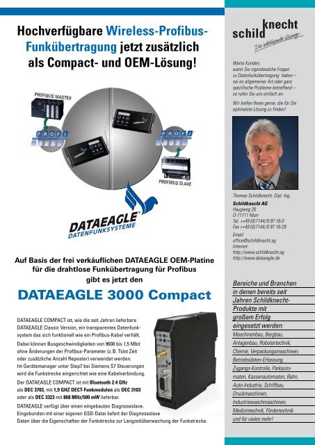 DATAEAGLE 3000 Compact Hochverfügbare ... - Schildknecht AG