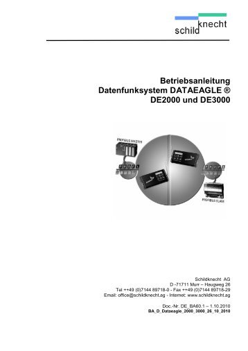 Betriebsanleitung Datenfunksystem DATAEAGLE ... - Schildknecht AG