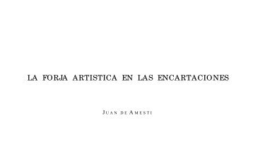 La forja artística en las Encartaciones (Valle de Muskiz, Valle de ...