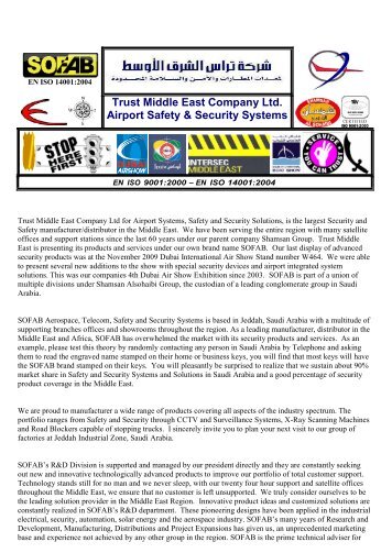 Trust Middle East Company Ltd. Airport Safety & Security ... - Sofab.net