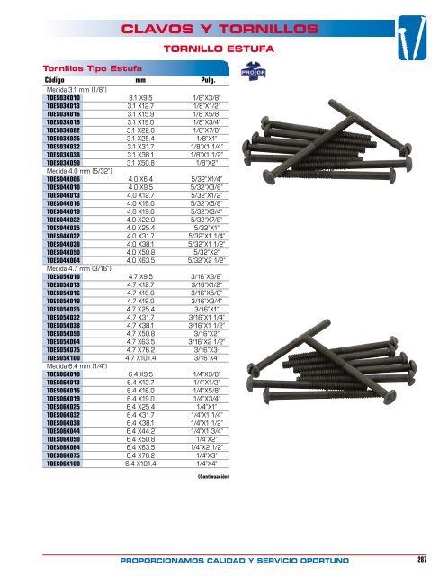 CLAVOS Y TORNILLOS
