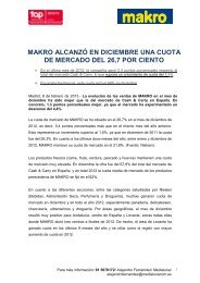 MAKRO ALCANZÓ EN DICIEMBRE UNA CUOTA DE MERCADO ...
