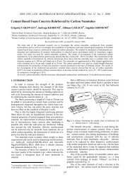 cement based foam concrete reinforced by carbon nanotubes