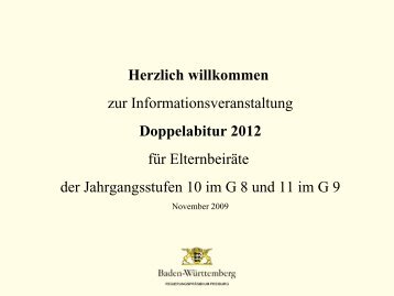 Doppelabitur 2012 - Schiller Gymnasium Offenburg