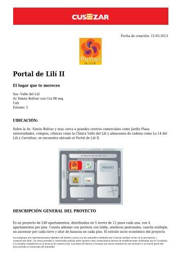 Portal de Lilí II - Cusezar