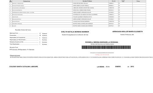 acta de registro de calificaciones finales y promoción - Ministerio de ...