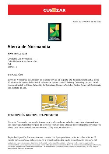 Sierra de Normandía - Cusezar