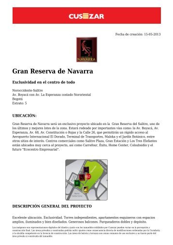 Gran Reserva de Navarra - Cusezar