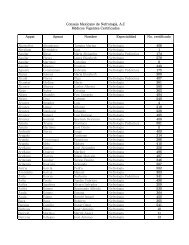 Appat Apmat Nombre Especialidad No. certificado Consejo ...