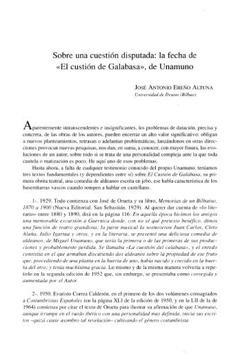 Sobre una cuestión disputada: la fecha de «El custión de ... - Gredos