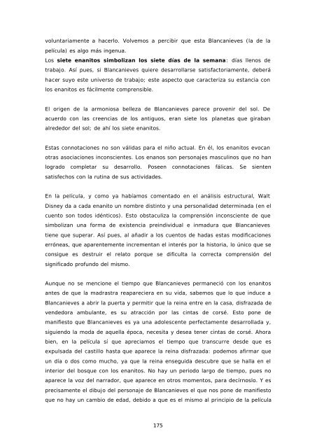 ANÁLISIS PSICOANALÍTICO Blancanieves - Edu365.cat