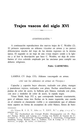 Trajes vascos del siglo XVI