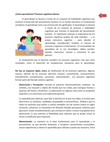 ¿Cómo aprendemos? - Educativo.utalca.cl