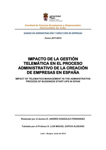 impacto de la gestión telemática en el proceso administrativo de la ...