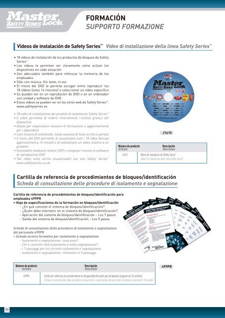 2011 SU LLAVE A LA SEGURIDAD - Master Lock Safety Series