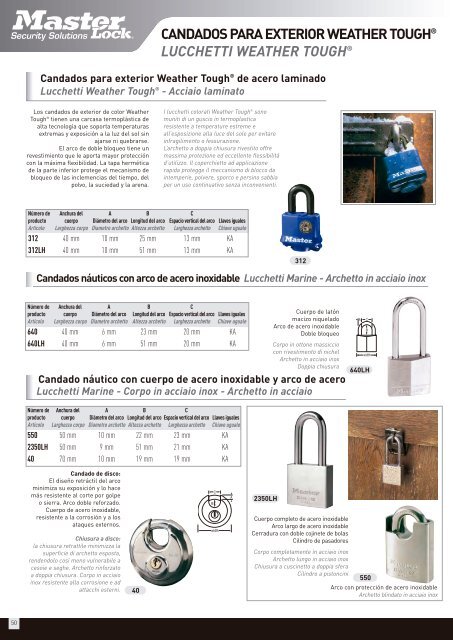 2011 SU LLAVE A LA SEGURIDAD - Master Lock Safety Series