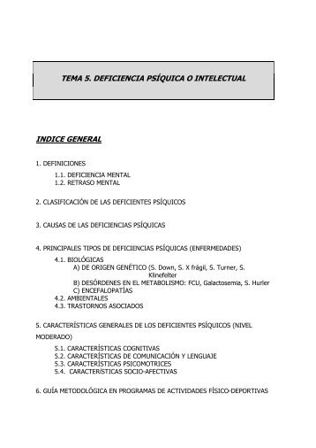 TEMA 6: Discapacidad intelectual o psíquica - Seritium