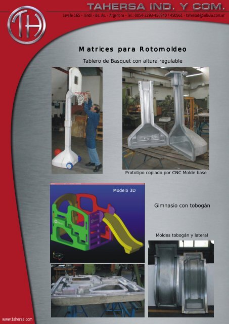 Matrices para Rotomoldeo - Tahersa