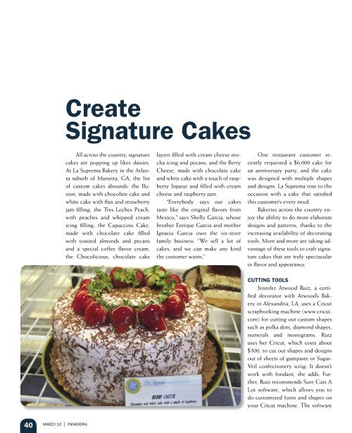 Create Signature Cakes Crea Pasteles Distintivos - Your BakeMark