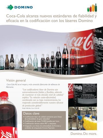 Coca-Cola alcanza nuevos estándares de fiabilidad y ... - Domino