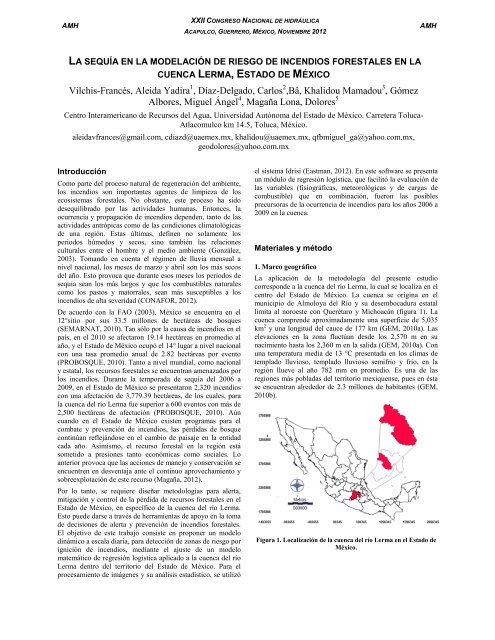 La sequía en la modelación de riesgo de incendios forestales en la ...