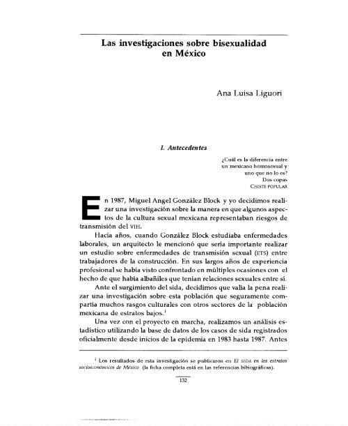 Las investigaciones sobre bisexualidad en México - Debate Feminista