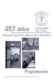 183 años - Universidad del Cauca