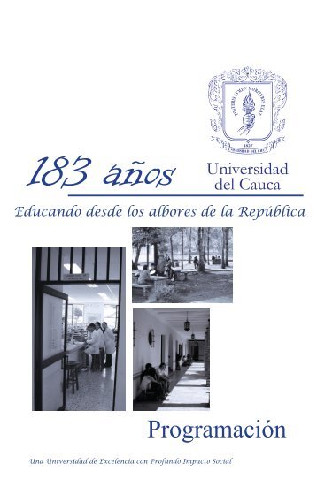183 años - Universidad del Cauca
