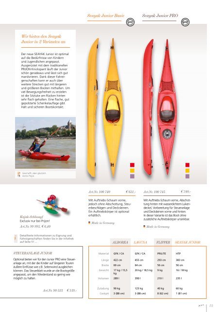 Prijon Katalog 2013 - Kuster Sport AG