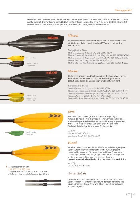 Prijon Katalog 2013 - Kuster Sport AG