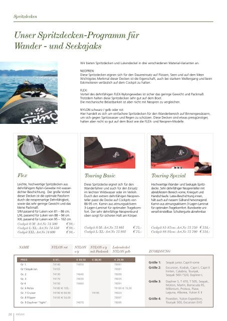 Prijon Katalog 2013 - Kuster Sport AG