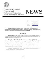 June - Illinois Department of Professional Regulation