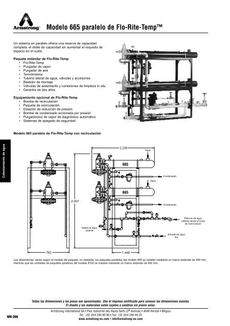 Intercambiadores de calor tubulares Armstrong - Sistec