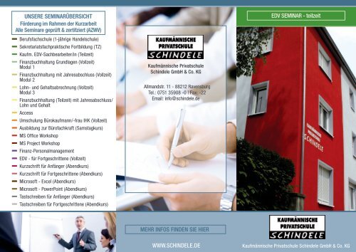 teilzeit - Kaufmännische Privatschule Schindele GmbH & Co. KG
